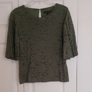 Banana Republic Green Lace Blouse